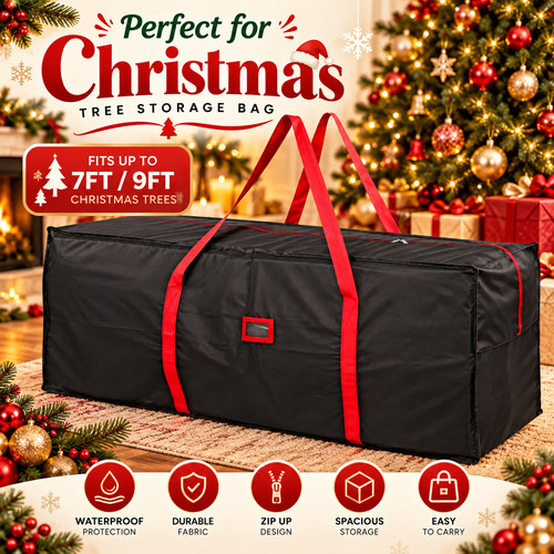 Christmas tree storage bag 7ft - christmas,